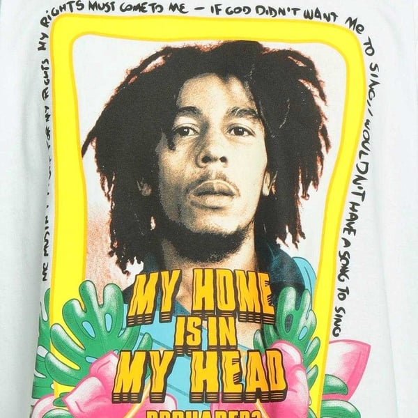 DSquared2 Unisex Aikuisten My Home Is In My Head Bob Marley T-paita