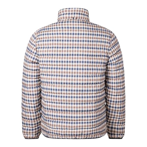 Aquascutum Mens Checked Mock Neck Active Padded Jacket