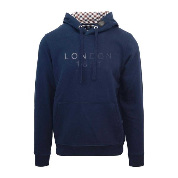 Aquascutum Mens London 1851 Logo Hoodie