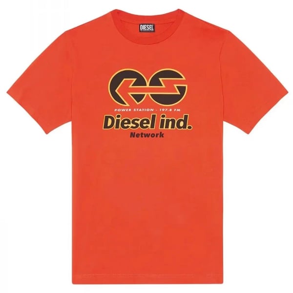 Diesel Unisex Aikuisten Power Station Logo T-paita
