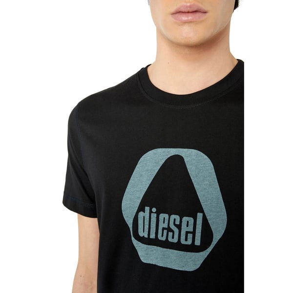 Diesel Miesten Kolmio Logo T-paita
