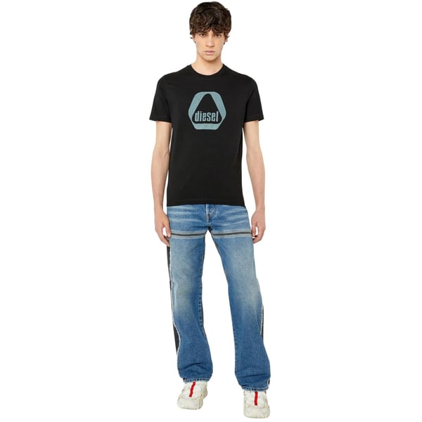 Diesel Miesten Kolmio Logo T-paita
