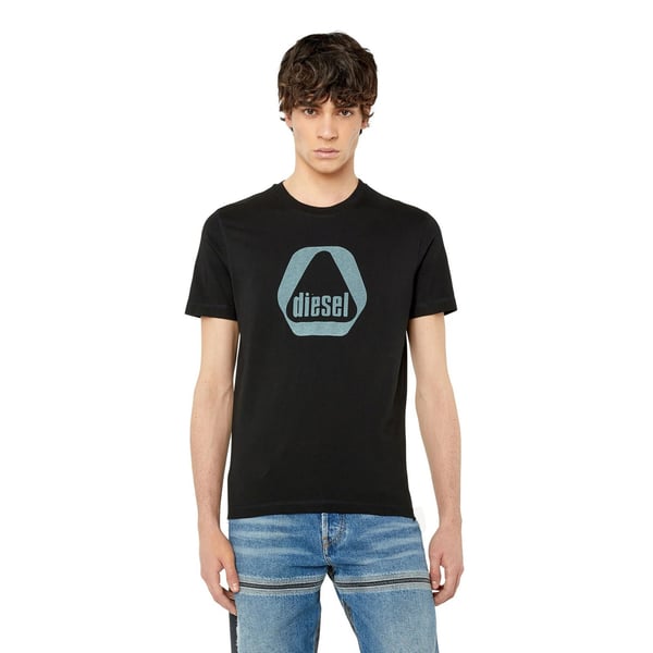 Diesel Miesten Kolmio Logo T-paita