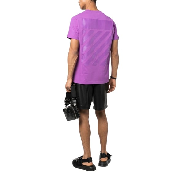 Off-White Mens Diagram Cotton Slim T-Shirt