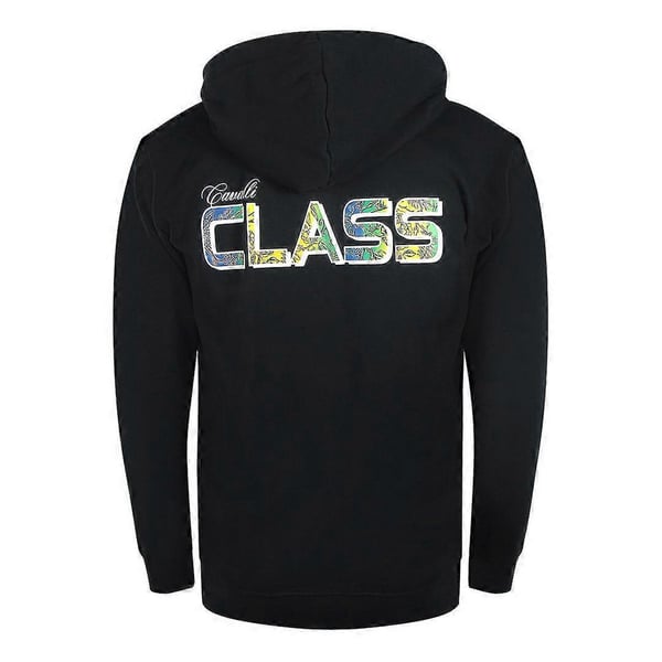 Cavalli Class Mens Floral Full Zip Hoodie