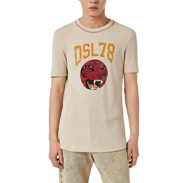 Diesel Unisex Adult DSL78 Logo Ribbed T-Shirt