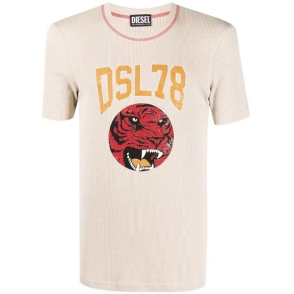 Diesel Unisex Aikuisten DSL78 Logo Ribattu T-paita