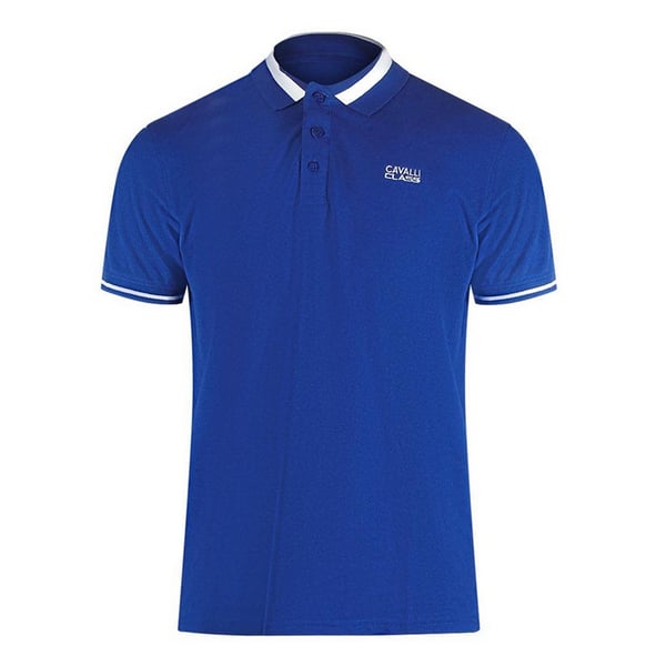 Cavalli Class Unisex Adult Contrast Collar Polo Shirt