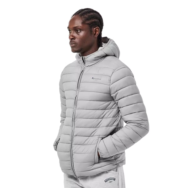 Aquascutum Mens London Quilted Logo Jacket