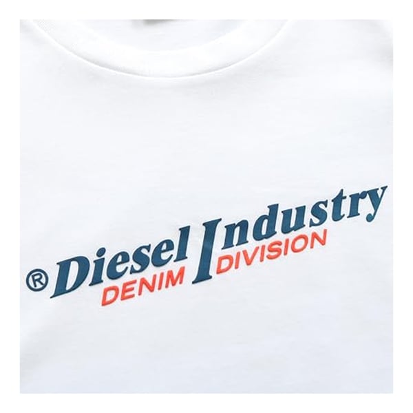 Diesel Unisex Aikuisten Industry Denim Division Logo T-paita