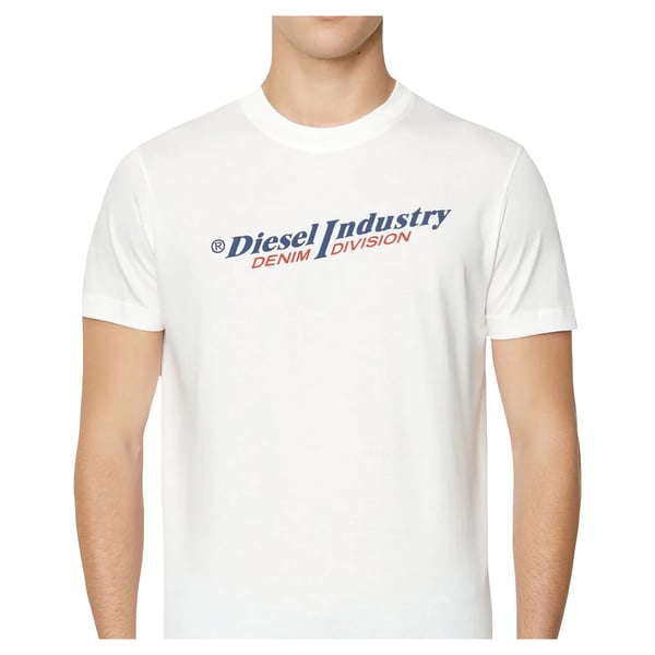 Diesel Unisex Aikuisten Industry Denim Division Logo T-paita