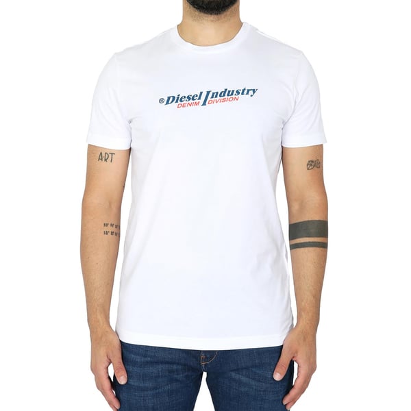 Diesel Unisex Adult Industry Denim Division Logo T-Shirt
