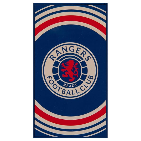 Rangers FC -logolla varustettu rantapyyhe
