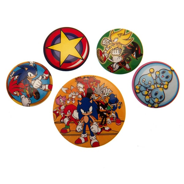 Sonic The Hedgehog Badge Set (Pack of 5)