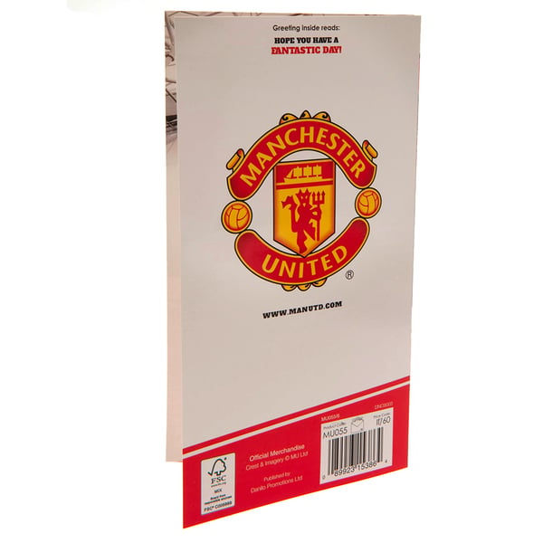 Manchester United FC No 1 Fan Birthday Card