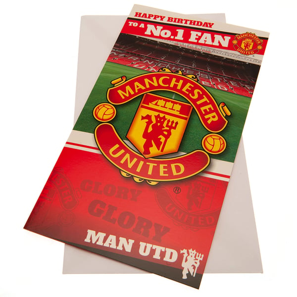 Manchester United FC No 1 Fan fødselsdagskort