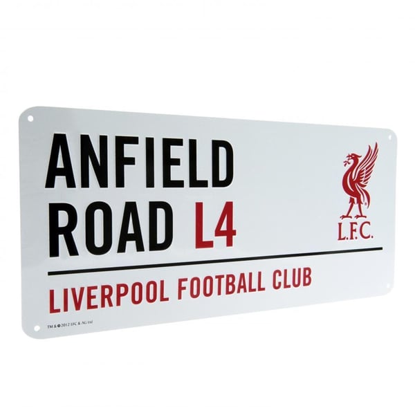 Liverpool FC Officiell Gatunamnsskylt