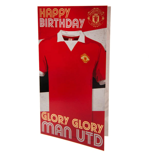 Manchester United FC Retro Birthday Card