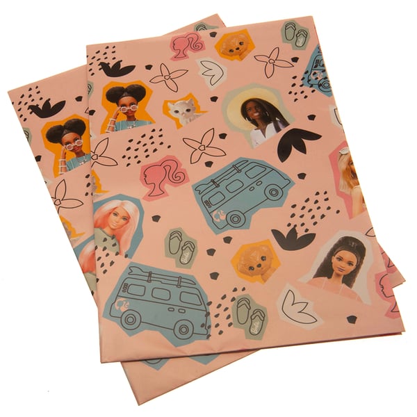 Barbie Grattis på födelsedagen presentpapper