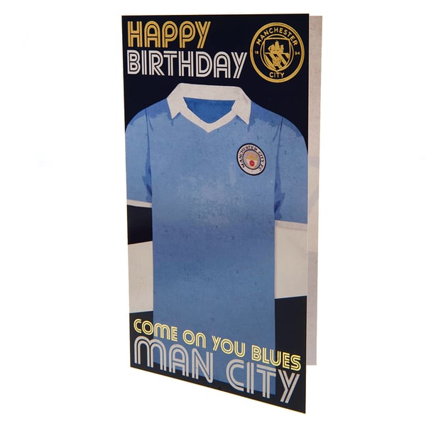 Manchester City FC Retro Födelsedagskort