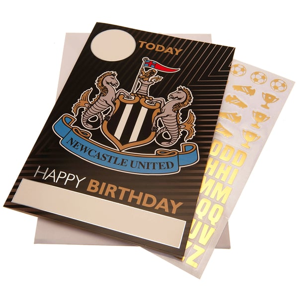 Newcastle United FC syntymäpäiväkortti tarroilla