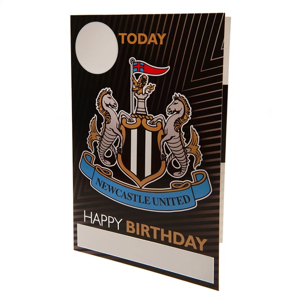 Newcastle United FC syntymäpäiväkortti tarroilla