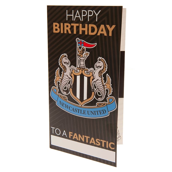 Newcastle United FC Customisable Birthday Card With Stickers