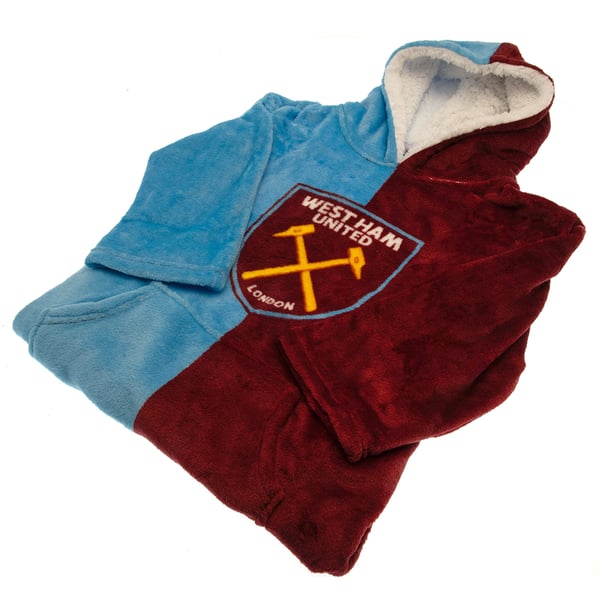 West Ham United FC Childrens/Kids Hoodie Blanket