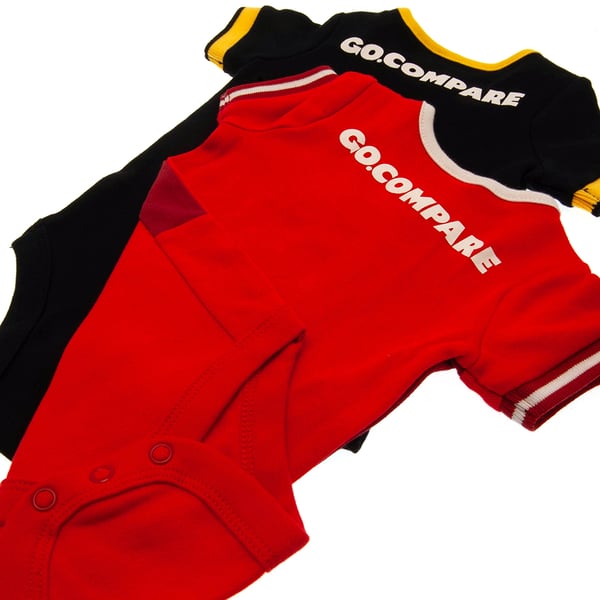 Wales RU Baby Bodysuit (Pack of 2)
