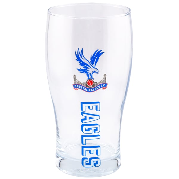 Crystal Palace FC Tulip Pint Glass Crystal Palace FC Tulip Pint Glass