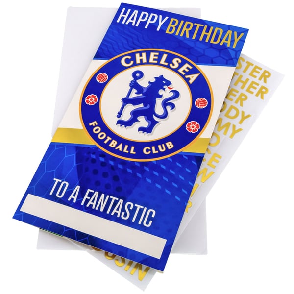 Chelsea FC Anpassningsbart Födelsedagskort