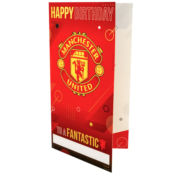 Manchester United FC Customisable Birthday Card