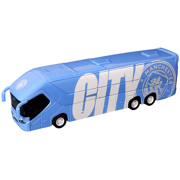 Manchester City FC Leksaksbuss i pressgjuten metall Manchester City FC Leksaksbuss i pressgjuten metall