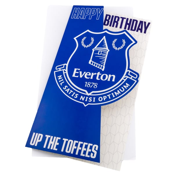 Everton FC Födelsedagskort med klubbmärke