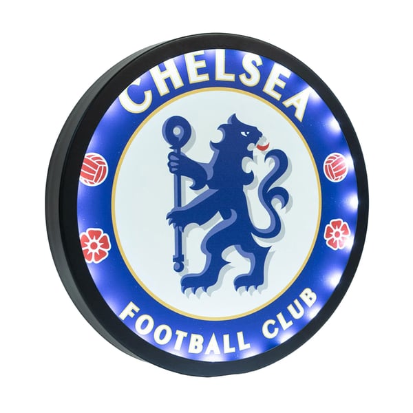 Chelsea FC Metallilogoinen LED-kyltti