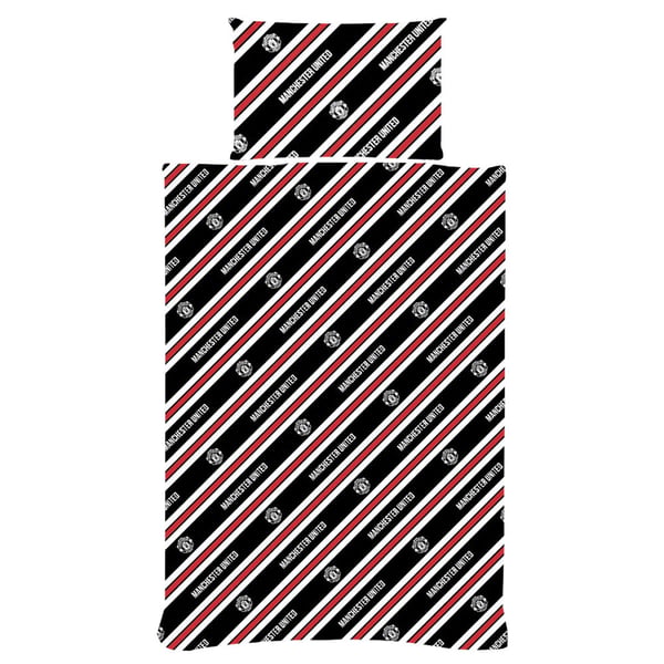 Manchester United FC Core Stripe Duvet Cover Set