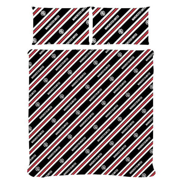 Manchester United FC Core Stripe Duvet Cover Set