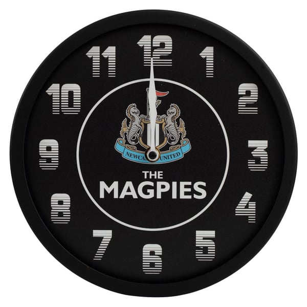 Newcastle United FC The Magpies LED Väggklocka