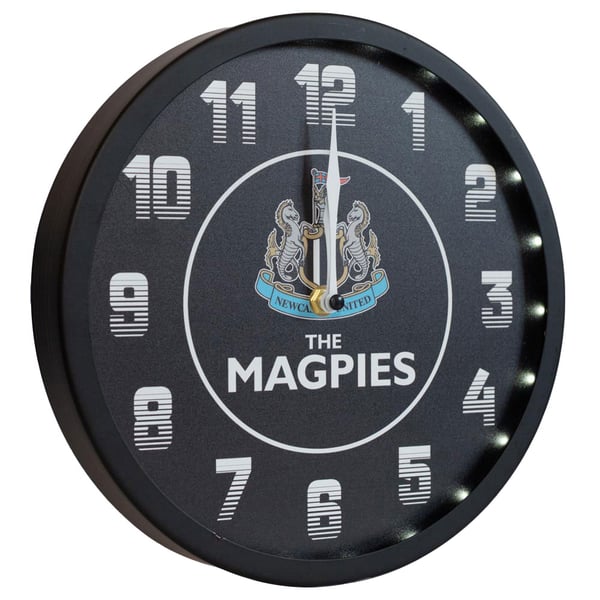 Newcastle United FC The Magpies LED Väggklocka