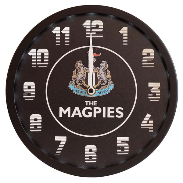 Newcastle United FC The Magpies LED Väggklocka