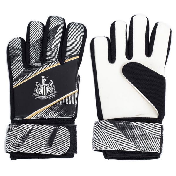 Newcastle United FC Childrens/Kids Fuse Crest Goalkeeper Gloves