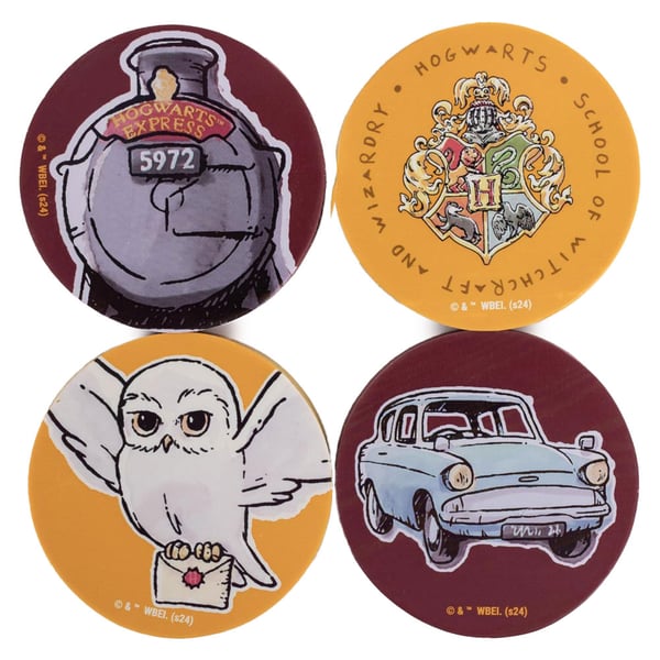 Harry Potter -pyyhekumit (4 kpl:n pakkaus)