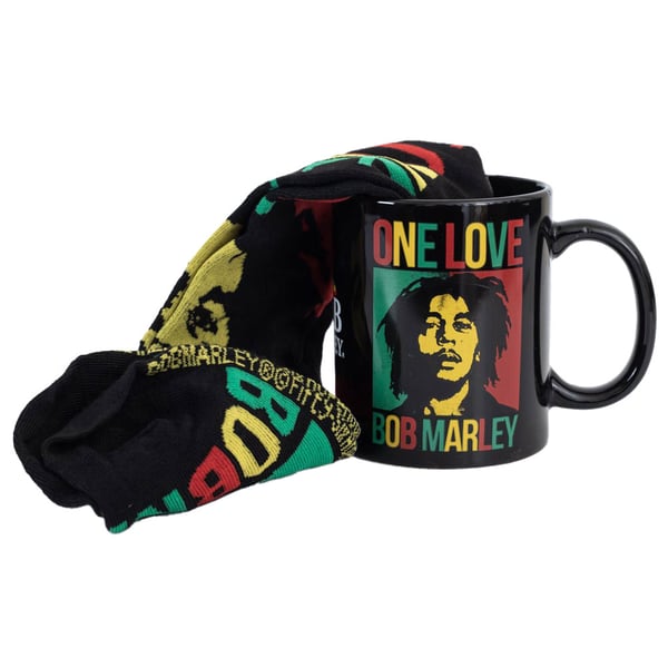 Bob Marley One Love Mug and Sock Set