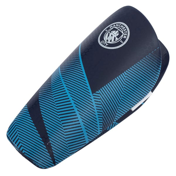 Manchester City FC Childrens/Kids Fuse Slip-In Shin Guards