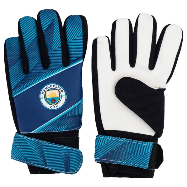 Manchester City FC Childrens/Kids Fuse Goalkeeper Gloves