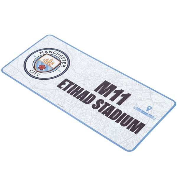 Manchester City FC Route To Etihad Stadium Crest Plaque
