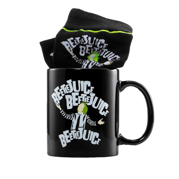 Beetlejuice Mug and Sock Set