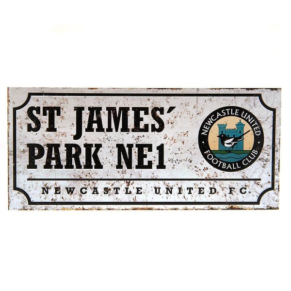 Newcastle United FC Retro Gatuskylt