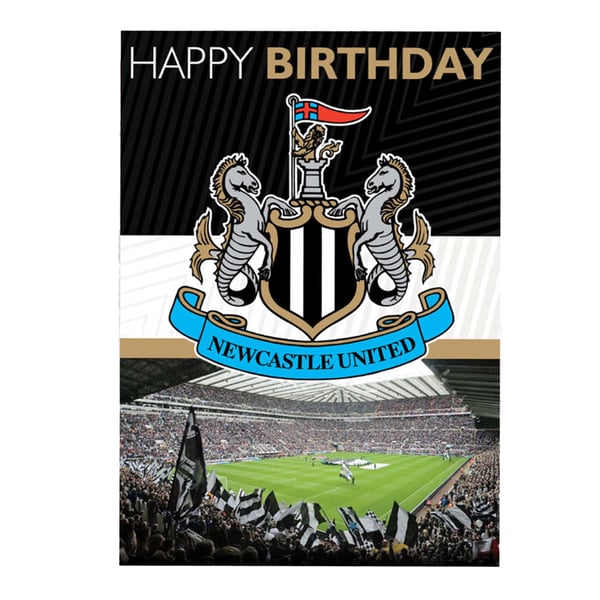 Newcastle United FC Musical Birthday Card