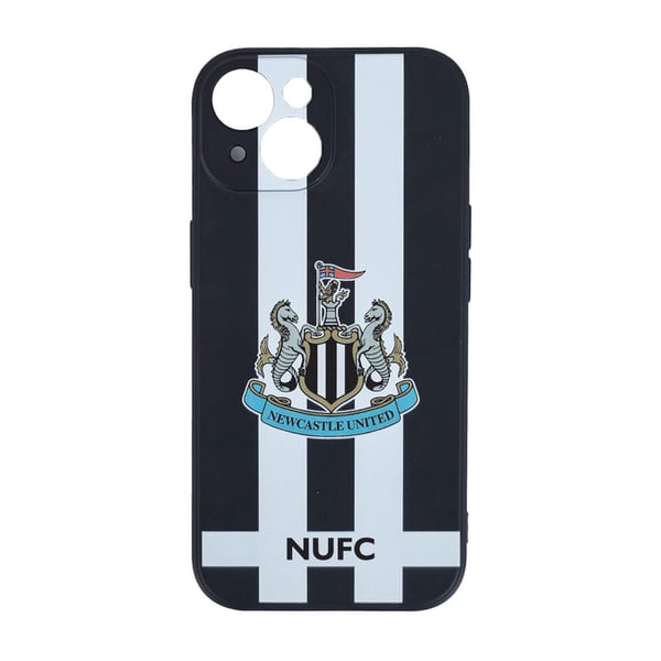 Newcastle United FC iPhone 15 Compatible Silicone Striped Phone Case